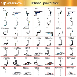 Cable flexible del botón de encendido, bloqueo de pantalla y botones de volumen (arriba/abajo) para <span class=keywords><strong>iPhone</strong></span> (todas las series) - Product Image 3