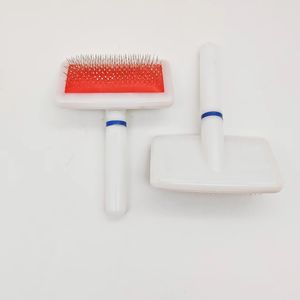 פשוט פלסטיק מחיר סביר רך שיניים כלב חתול חיות מחמד כלבלב מעיל גשם מברשת - Product Image 3