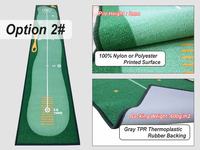 Tapis de golf d'intérieur pour la pratique du putting et du chipping, en nylon, pour la maison et la terrasse