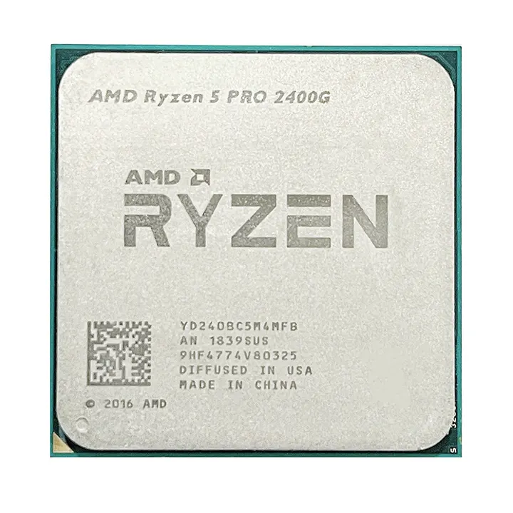 R5 Pro 2400g CPU cho AMD r yzen 5 Pro 2400G R5 2400g 3.6 GHz Quad-core Tám-Thread 65W bộ vi xử lý yd240bc5m4mfb ổ cắm AM4