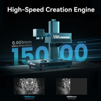 Machine de gravure laser UV SCULPFUN V12 12W 355nm 15000 mm/s pour le marquage laser sur plastique, verre, céramique, acrylique, cuir et métal