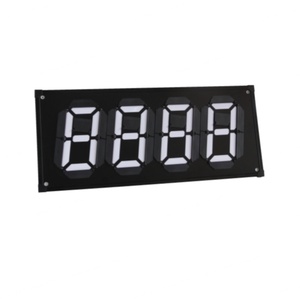 Gas Station Signboard <b>Magnetic</b> Turnover Price Display <b>Board</b> <b>White</b> on Black IP65 Outdoor Use Factory Direct Supply - Product Image 4