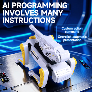 Su Polo ile DWI Dowellin AI uzaktan kumandalı Robot köpek, çocuk için ışıkları ile <span class=keywords><strong>2</strong></span>.4GHZ çok fonksiyonlu programlama dublör Robot köpek - Product Image 4