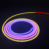 Гибкая светодиодная лента 12V612 с RGB-чипом и эффектом бегущих огней, 24-клавишное Bluetooth-управление голосом, комплект LED IP67