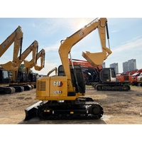 Excavatrice CAT 307E2 d'occasion populaire à vendre, petite pelle sur chenilles 307E de 7 tonnes, engin de génie civil prêt à être expédié