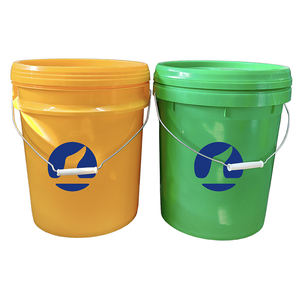 سطل أصفر محمول 5 غالون <span class=keywords><strong>20L</strong></span>/25L/30L/40L/50L دلاء طلاء بمقبض صلب بلاستيكي محكم الغلق لاستخدام التعبئة الصناعية - Product Image 4