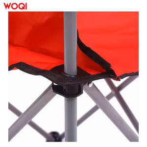 Chaise de plage pliable Woqi en tissu Oxford rouge, chaise de camping portable avec sac de transport, design minimaliste - Product Image 1