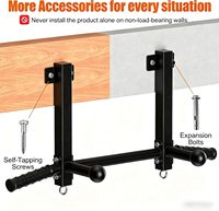 Offre Spéciale : Ensemble d'entraînement de fitness mural intérieur pour la maison – Barre de traction horizontale et barres parallèles – Direct Usine