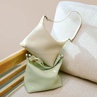 Nouveau design Printemps-Été, Sac d'épaule pour femme en cuir de vachette pleine fleur véritable, Sac coussin coloré style hobo