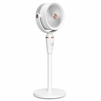 Offre promotionnelle : Ventilateur portable inclinable à 90 degrés, durable et vintage, avec support pour téléphone et télécommande, idéal pour les voyages et l'usage domestique