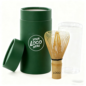 Accessoires pour le matcha, fouet à matcha en <span class=keywords><strong>bambou</strong></span> à 100 brins, marque privée, fait main, fouet à thé <span class=keywords><strong>vert</strong></span> matcha en <span class=keywords><strong>bambou</strong></span> avec boîte personnalisée - Product Image 4
