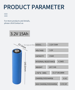 廉价 5c Gotion C33 型号 15Ah/20Ah <span class=keywords><strong>3</strong></span>.2V LiFePO4 锂电池 高容量 <span class=keywords><strong>3</strong></span> 年保修 - Product Image 2