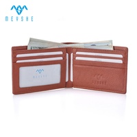 Dompet penyimpan kartu merek kulit asli dan kanvas Vintage kualitas tinggi mode kustom pabrik untuk pria