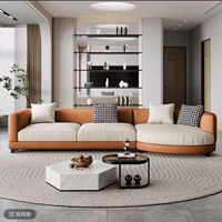 Canapé sectionnel en bois rembourré de mousse, forme spéciale populaire 1+2+chaises, en tissu, pour salon, hôtel, bureau