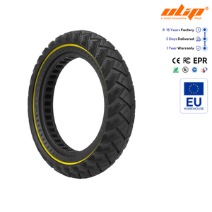 Neumático Sólido Todoterreno ULIP 12*2.125/12*2.5/12 1/2*2 1/4 con Línea Amarilla y Ranuras de 28mm para Scooter Eléctrico - Product Image 1
