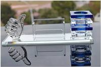 Ensemble de papeterie de bureau en cristal avec porte-stylo pour la décoration de table Dernière récompense en acrylique d'usine ADL