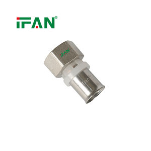 Adaptateur en T en laiton IFAN, raccord en laiton pour tuyauterie <span class=keywords><strong>multicouche</strong></span> PEX, raccord en <span class=keywords><strong>cuivre</strong></span> à sertir - Product Image 2