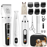 Nouvel ensemble complet professionnel de tondeuses à poils pour chiens et accessoires de toilettage pour animaux domestiques, avec lime à ongles pour pattes.