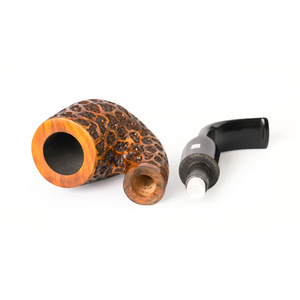 Muxiang Tobacco Pipe Bent Type 9mm Smoke Stream Sherlock Holmes Style - Product Image 5