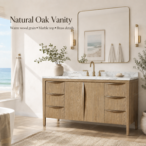 <span class=keywords><strong>Mobile</strong></span> <span class=keywords><strong>Bagno</strong></span> Moderno in Rovere Pinnacle, Lavabo con Top in Marmo Carrara a 6 Cassetti e 2 Ante, <span class=keywords><strong>Mobile</strong></span> Lavabo di Lusso per Villa, Soluzione di Archiviazione Versatile - Product Image 6