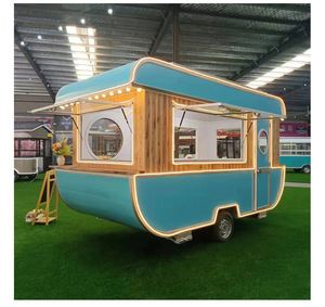 Customizable Food Trailer Van Cart With Full Kitchen Equipments For Snack Cooking And Selling At Street And Park - Product Image 2