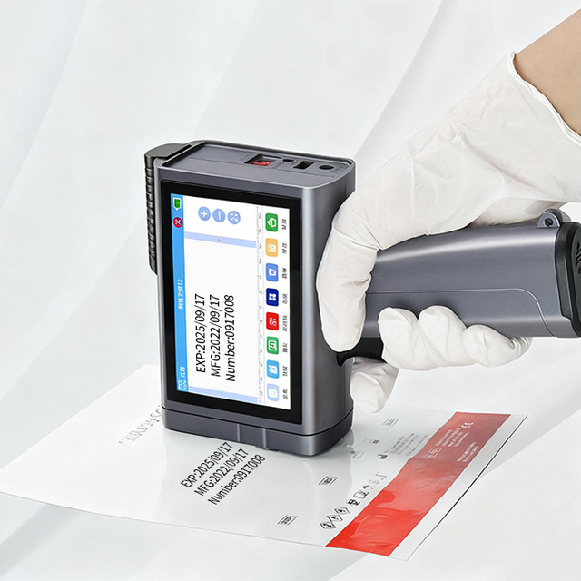 High Quality 25.4mm Handheld Inkjet Printer with XP600 Print Head for Leather Wood Paper Glass Flex Batch Logo Date Coding