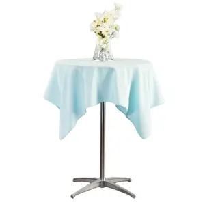Square Rectangle Polyester Tablecloth Solid Color Dining Cafe Tea Table Cloth Wedding Party Decor Table Linens