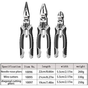<span class=keywords><strong>Pince</strong></span> multifonction à ressort, directement d'usine, avec <span class=keywords><strong>pince</strong></span> à bec long oblique pour électricien et <span class=keywords><strong>pince</strong></span> à <span class=keywords><strong>sertir</strong></span> - Product Image 6