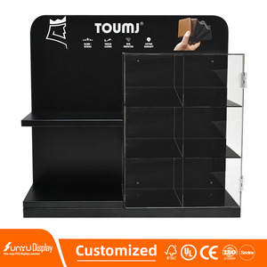 Sang trọng Acrylic Kim Loại 3 Lớp Ví hiển thị đứng cho bán buôn và cửa hàng bán lẻ - Product Image 4