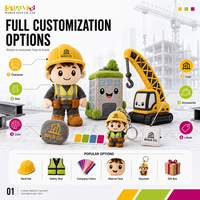 Juguetes de Peluche Personalizados Sostenibles para Centros de Visitas de Construcción y Eventos Comunitarios, Diseño Personalizado al por Mayor, MOQ Bajo