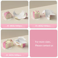 Boîtes recyclables en papier kraft blanc écologique imprimé personnalisé pour salade Sandwich gâteau biscuits Dessert boîtes d'emballage pliantes
