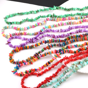 Cuentas de piedras irregulares multicolor, chapadas en vidrio, para la fabricación de pulseras, accesorios de joyería DIY - Product Image 1