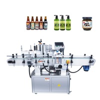 Machine d'étiquetage automatique double face LX-T260 pour bouteilles rondes de vin, de confiture, de plastique, de verre, de pots, de boîtes, applicateur d'étiquettes