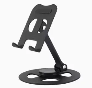 360 Rotating Newest Carbon Steel Phone Stand Portable Foldable Adjustable Mobile Phone Holder