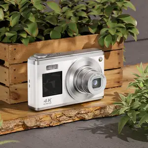 4K 50MP 10X telecamera con Zoom ottico videoregistratore Full HD Selfie doppi schermi per Vlogging sport viaggi Video a casa