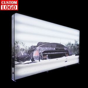 Customized 3x3 Pop Display <b>Advertising</b> <b>Light</b> <b>Box</b> Trade Show Backlit Aluminum Alloy Frame 100% Polyester Fabric Custom Color - Product Image 1
