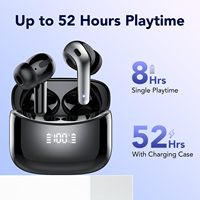 Écouteurs sans fil X15 TWS BT V5.4, écouteurs de jeu sans fil, affichage LED, écouteurs intra-auriculaires