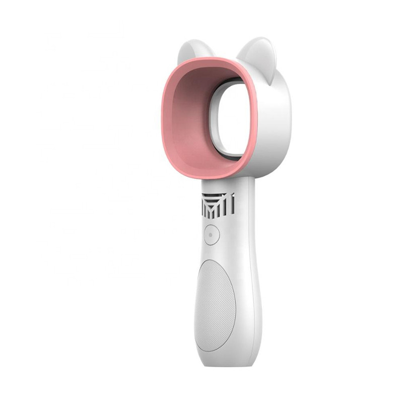 Милая кошка без лопасти USB Перезаряжаемый ручной удобный многофункциональный мини-вентилятор