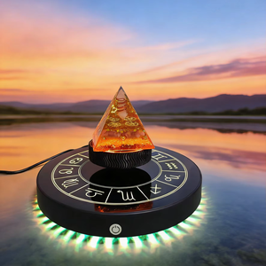 แท่นโชว์สัญลักษณ์รูปดาวพร้อมไฟหลากสีแบบลอยแม่เหล็ก HCNT หมุนได้ 360 องศา รองรับน้ำหนัก 300-350 กรัม - Product Image 6