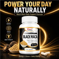 Complément alimentaire à base de maca noire pour améliorer l'énergie, l'humeur, les performances, soutenir la santé masculine, capsules de maca noire, pilules pour l'agrandissement du pénis.
