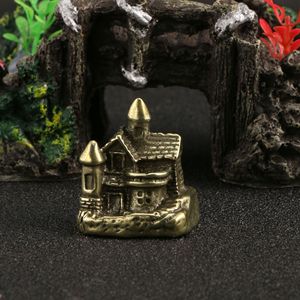 Latón antigua villa pequeñ<span class=keywords><strong>a</strong></span> <span class=keywords><strong>casa</strong></span> adornos pastoral cuento de hadas <span class=keywords><strong>casa</strong></span> creativa escritorio artesanías - Product Image 2