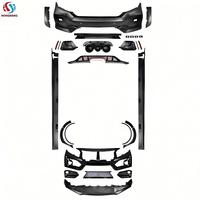 Kit de Carrocería al por Mayor de Fábrica HONGHANG para Honda Civic 2016-2021, Estilo Type-R, Material PP, Parachoques Delantero y Trasero, Faldones Laterales, Alerón
