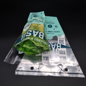 Rõ ràng OPP wicket thực phẩm đóng gói túi cho Rau diếp/rau mùi tây/Vani/hoa tươi/Húng Quế/rau mùi/hạt cải bao bì - Product Image 1