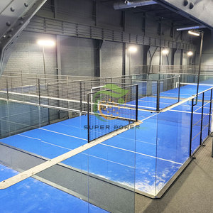 Cancha deportiva de Pádel panorámica para interiores y exteriores, precio con logotipo personalizado, cancha de Pádel de tamaño 20*10M - Product Image 1