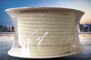 Imballaggio in fibra di Kevlar aramidica impregnata di grafite PTFE ad alte prestazioni
