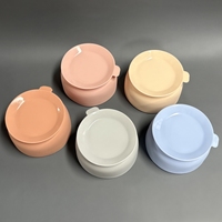 Vaisselle pour enfants écologique de haute qualité, compatible micro-ondes, bol et assiette en céramique pour bébé avec ventouse en silicone