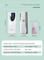 Diffuseur d'air automatique rechargeable électrique mural AOLQ en ABS avec clé