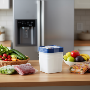 Westmark Freezer <b>Container</b> Trio 3 Pack <b>Square</b> Food Storage Deep Freeze Safe BPA Free - Product Image 3