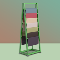 Présentoir en tissu métallique présentoir vertical pour tapis présentoir en tissu multicouche prend en charge la personnalisation directe en usine