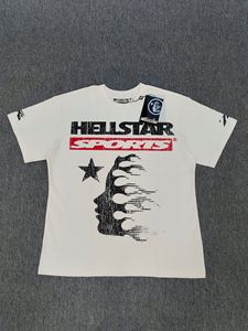 Cross-border European American Street <strong>Men's</strong> Hell Star T-<strong>shirt</strong> Retro Wash Water Distressed Top Fashion Brand Short Sleeve Cotton - Product Image 6